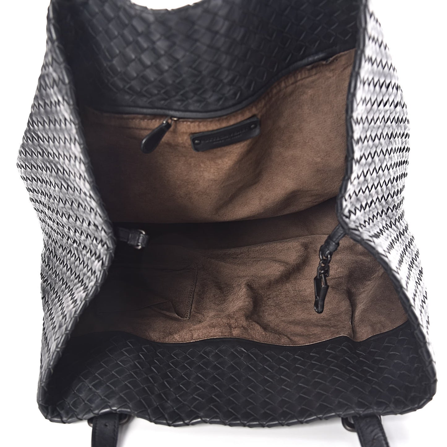 Nappa Intrecciato Large Seamless Tote Black