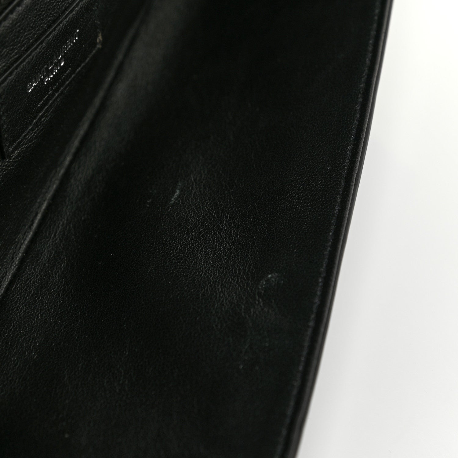 Saint Laurent Calfskin Fetiche Long Clutch Black 10 of 20