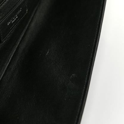 Saint Laurent Calfskin Fetiche Long Clutch Black 10 of 20
