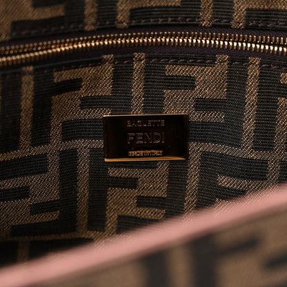 Fendi Fabric Jacquard FF 1974 Paisley Embroidered Baguette Tobacco Moro Rosa Quarzo Multicolor 6 of 10
