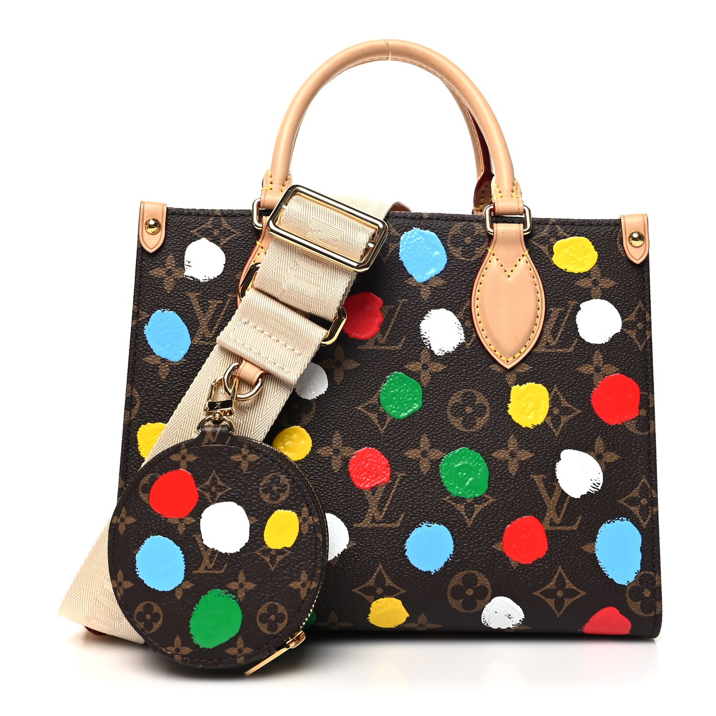 LV X YK Monogram Dots Onthego PM Multicolor