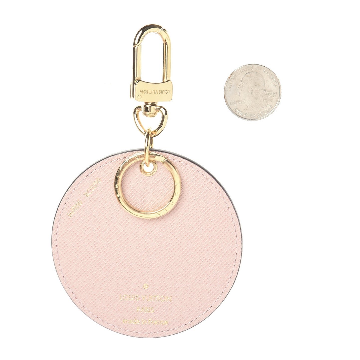 Monogram 2020 Christmas Animation Big Wheel Bag Charm Key Ring Rose Ballerine