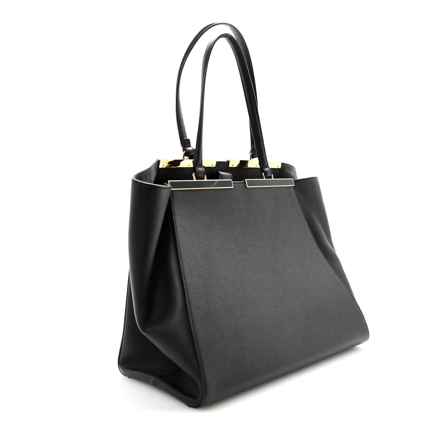 Fendi Vitello Elite Large 3Jours Tote Black 3 of 9