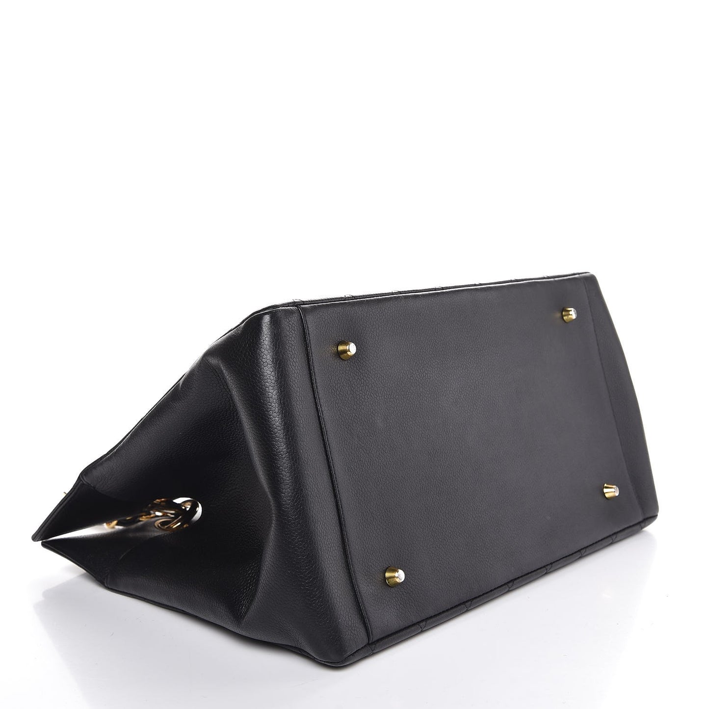 Caviar Quilted Grand Shopping Tote GST Black