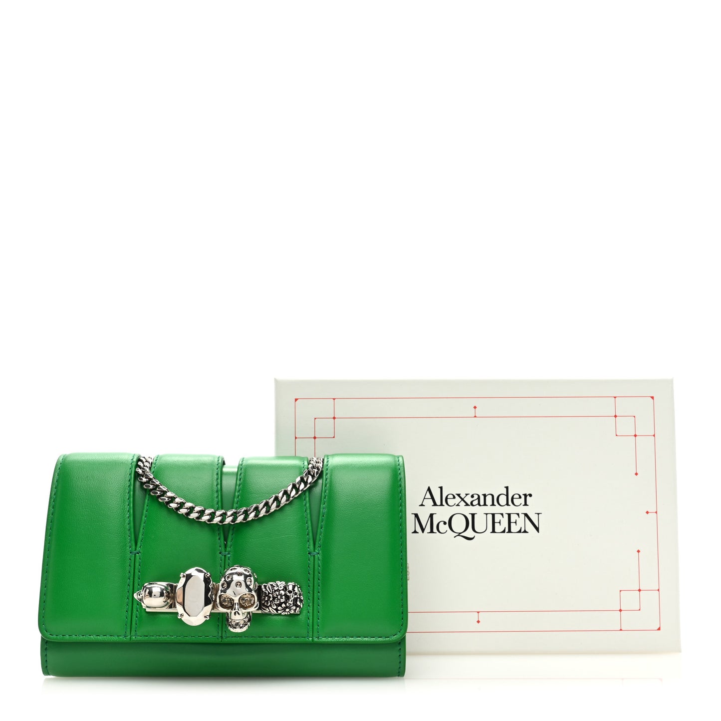 Calfskin Small Slash Bag Bright Green