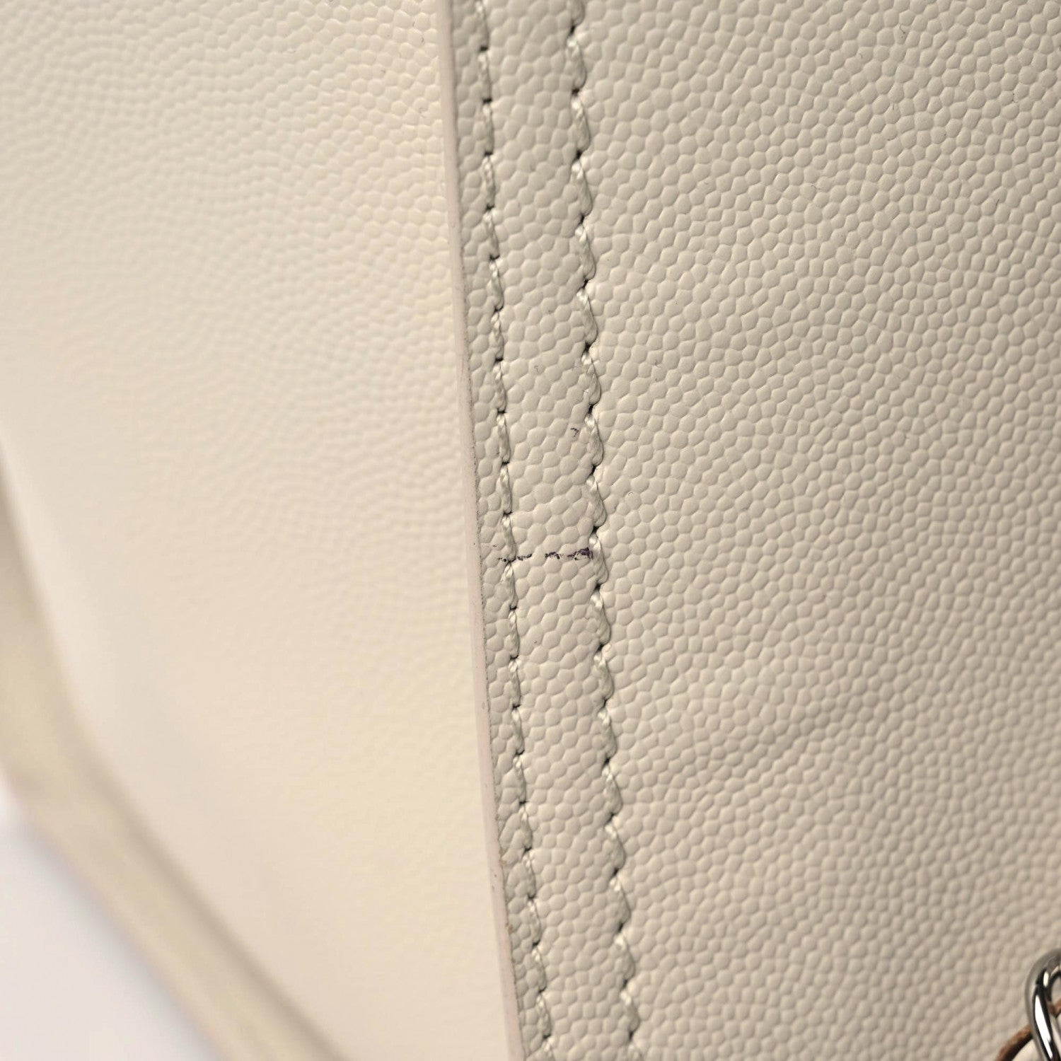 Chanel Caviar Small Studded Deauville Tote Ivory 17 of 22