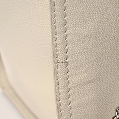 Chanel Caviar Small Studded Deauville Tote Ivory 17 of 22