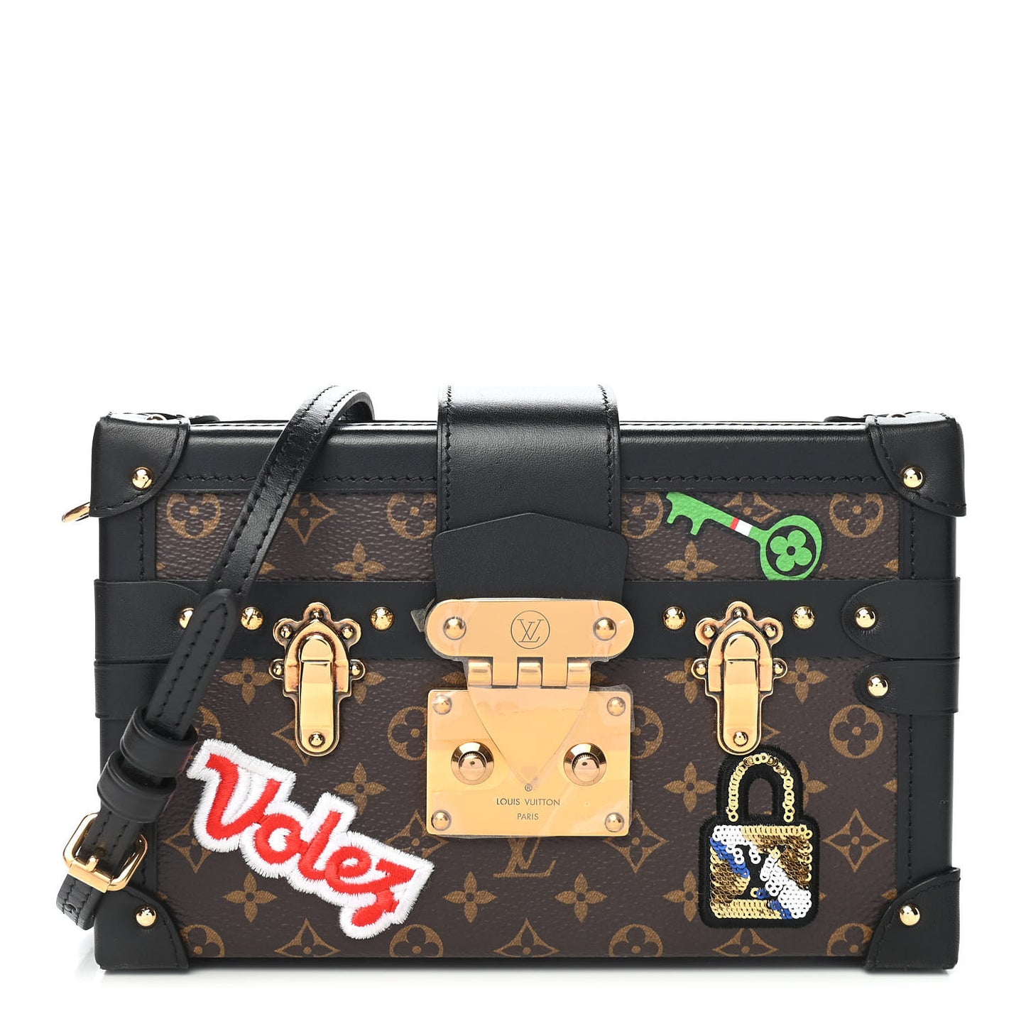 Monogram Patches Petite Malle Black