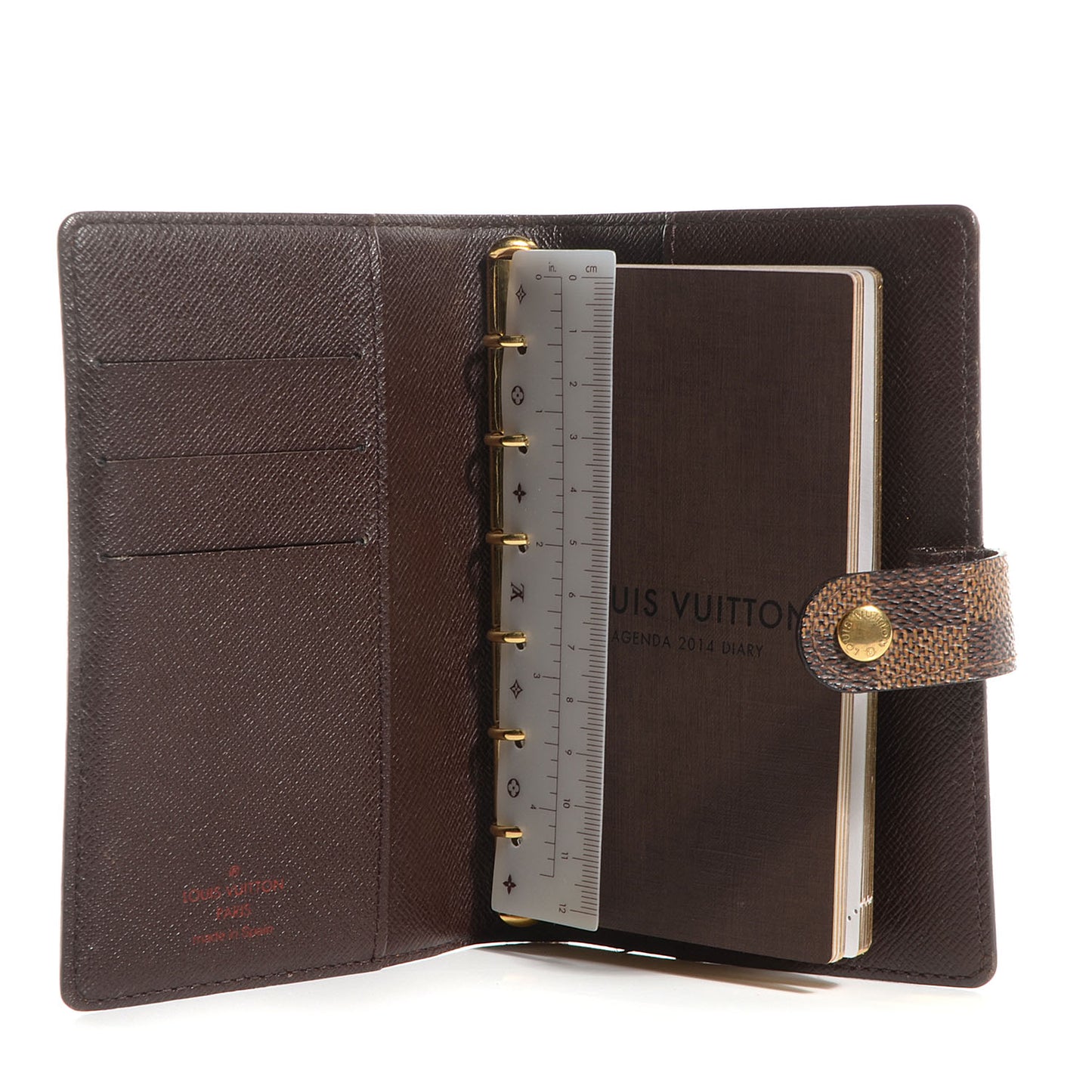 Damier Ebene Small Ring Agenda Cover
