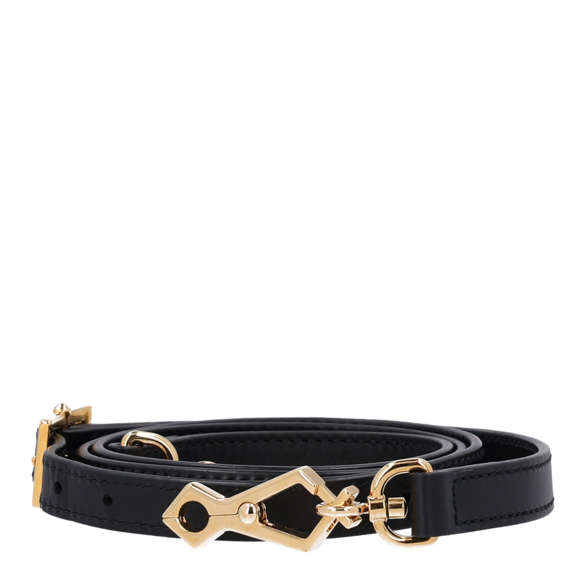 Calfskin Adjustable Shoulder Strap  Black