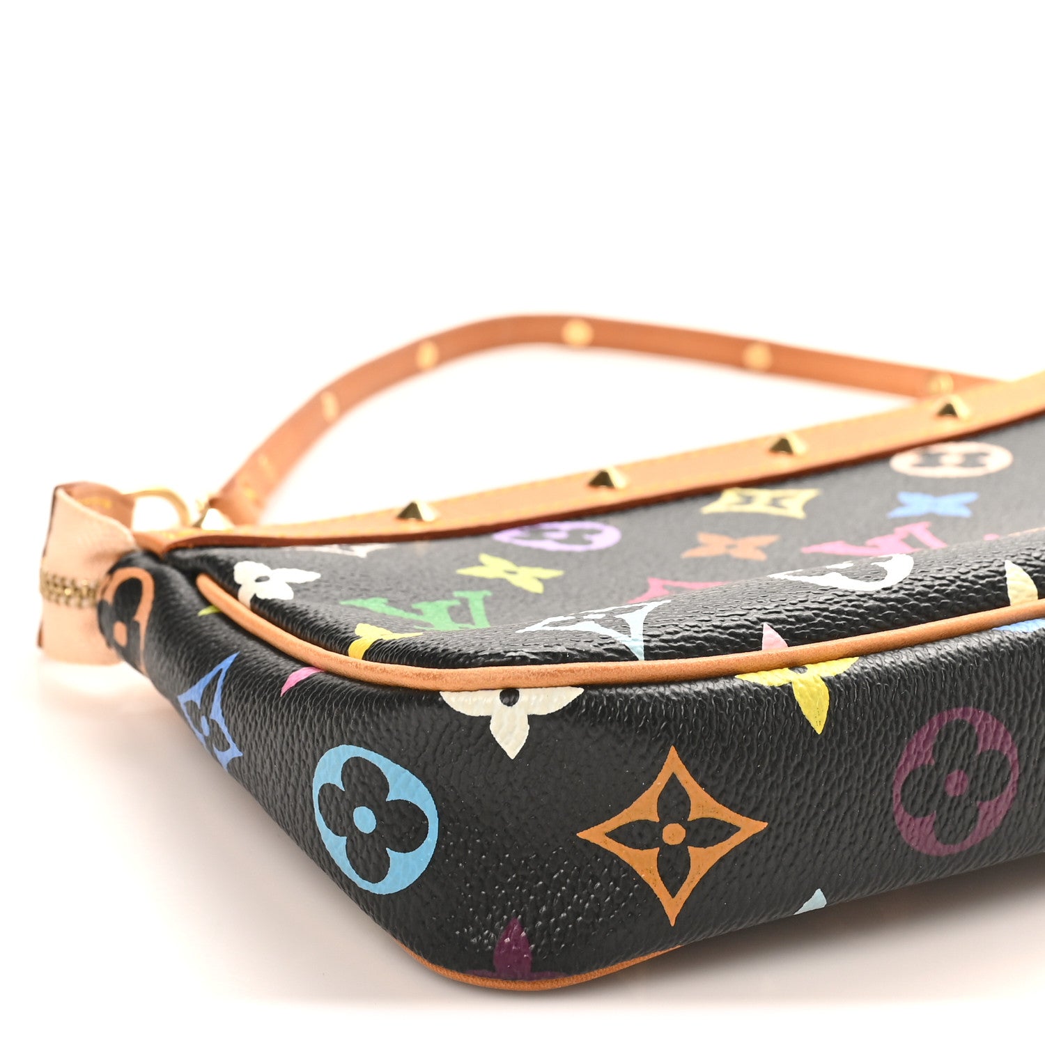 Louis Vuitton Monogram Multicolor Pochette Accessories Black 10 of 11