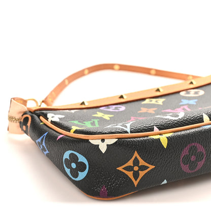 Louis Vuitton Monogram Multicolor Pochette Accessories Black 10 of 11