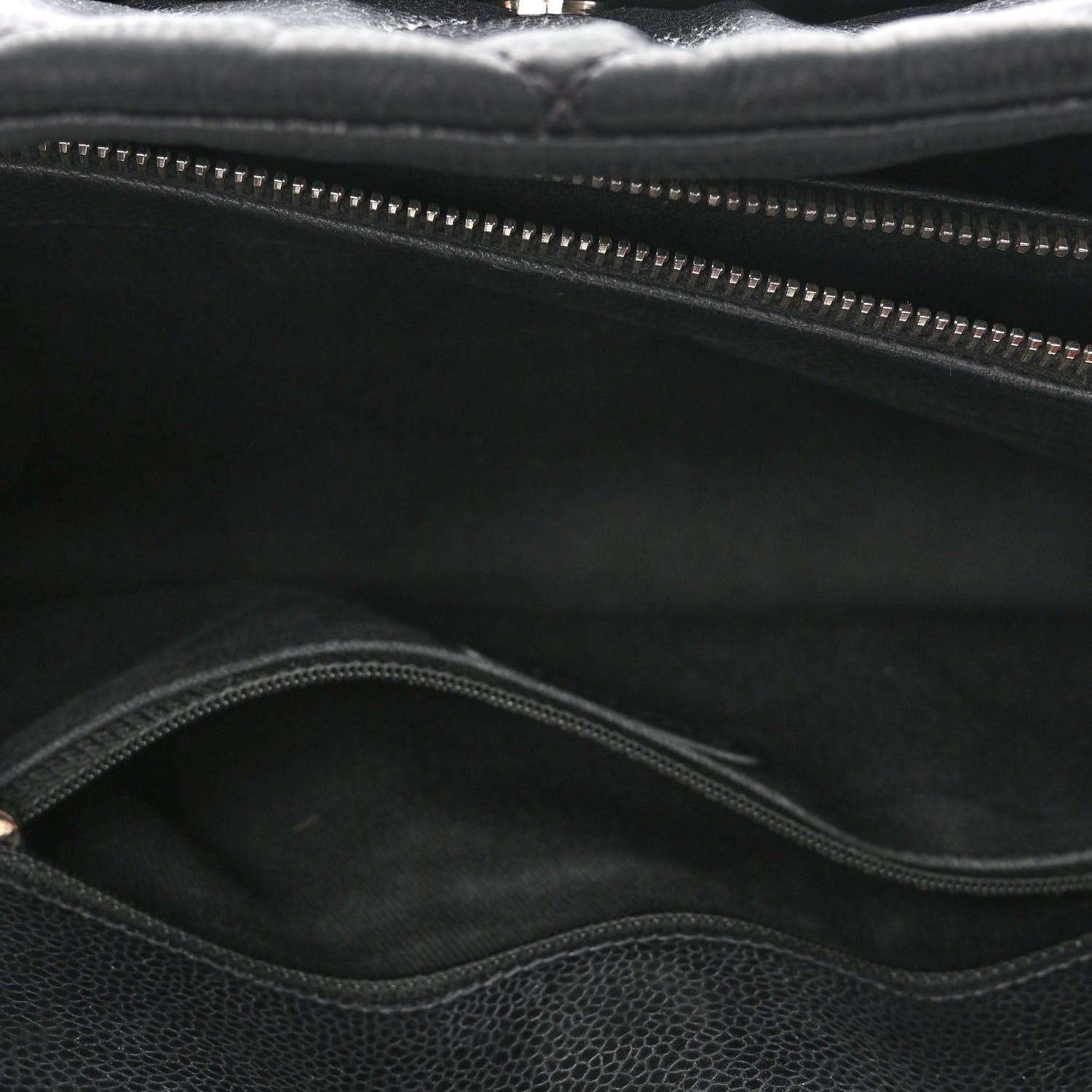 Chanel Caviar Quilted CC Timeless Soft Tote Black 6 of 13