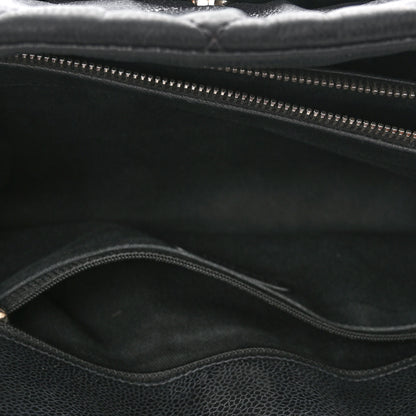 Chanel Caviar Quilted CC Timeless Soft Tote Black 6 of 13