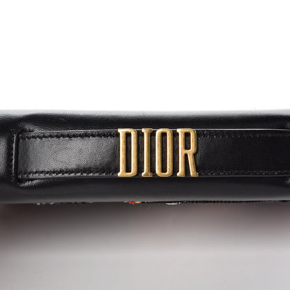 Christian Dior Lambskin Embroidered Le Diable Tarot Pouch Clutch Black 10 of 10