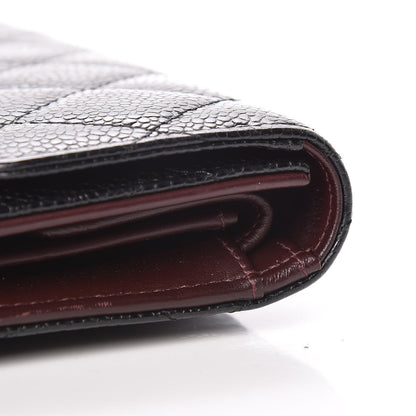 Chanel Caviar Quilted Large Flap Wallet Black 10 of 13