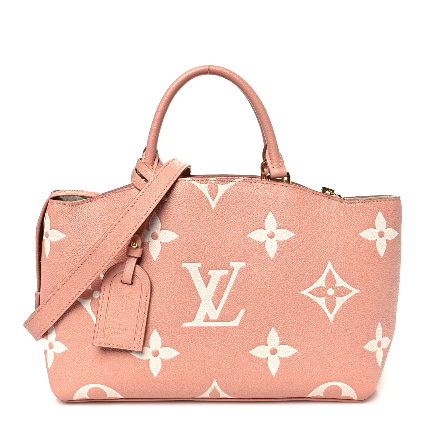 Louis Vuitton Empreinte Monogram Giant Petit Palais Rose Trianon Creme 1 of 9