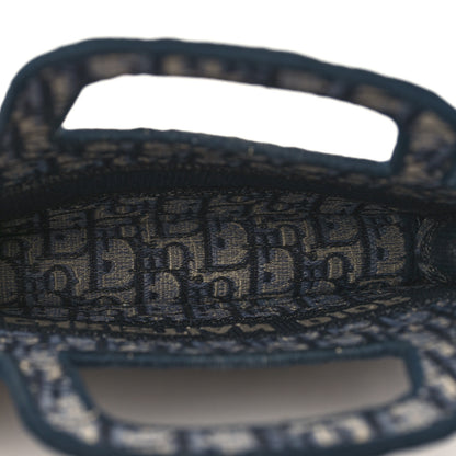 Christian Dior Oblique Mini Book Tote Blue Multicolor 5 of 8