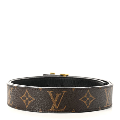 Louis Vuitton Calfskin Monogram 30mm LV Initiales Reversible Belt 90 36 Black 4 of 5