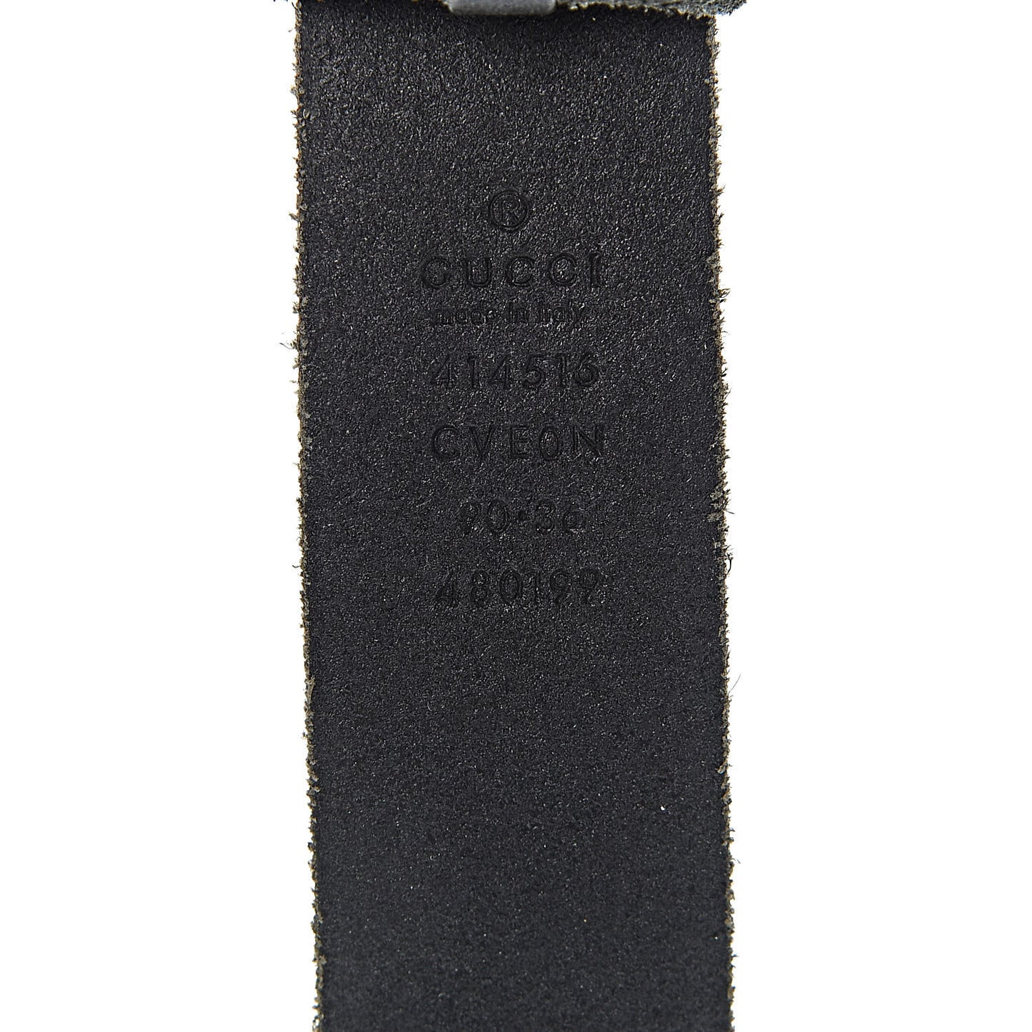 Cuoio Toscano Nickel Double G 30mm Belt 90 36 Black