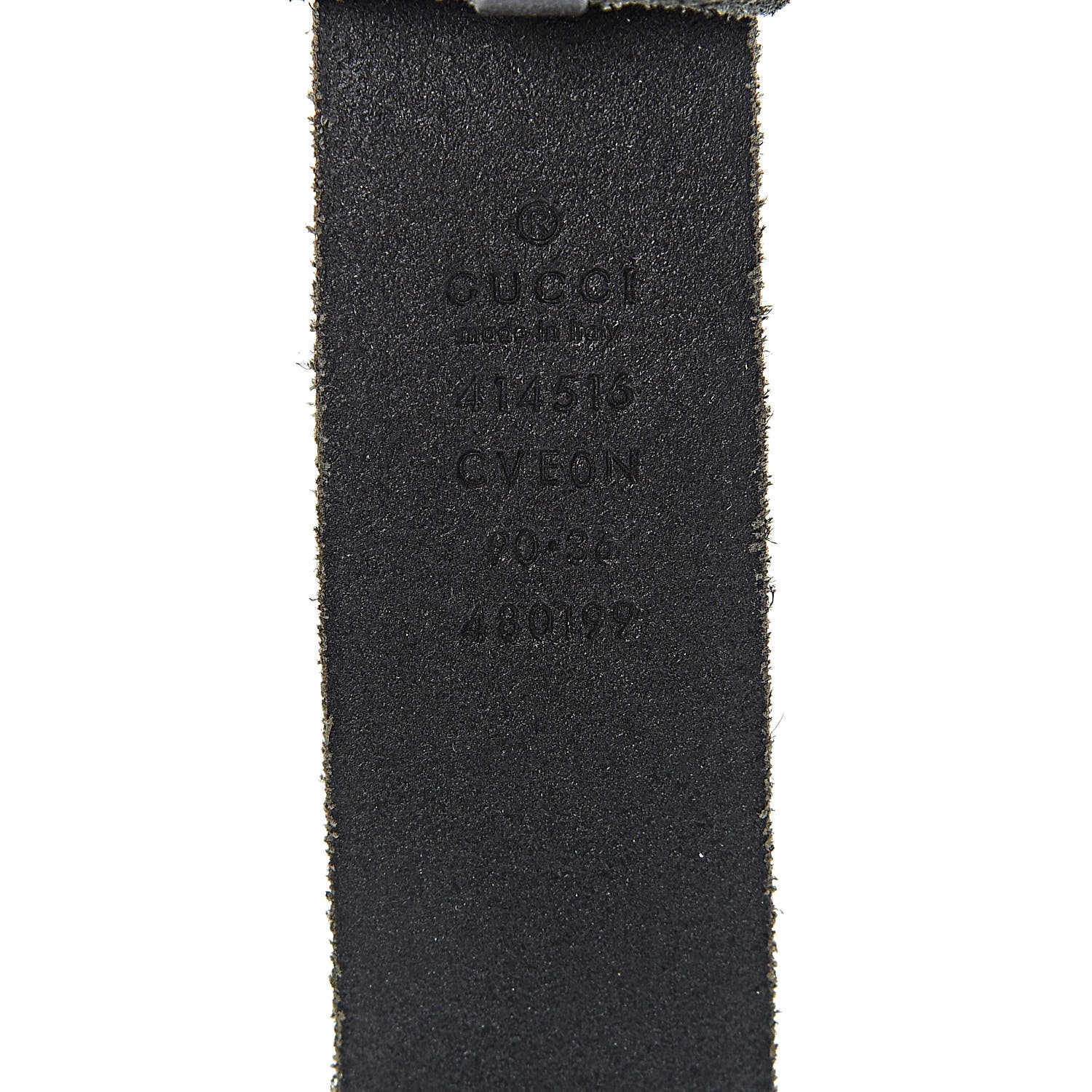 Gucci Cuoio Toscano Nickel Double G 30mm Belt 90 36 Black 6 of 7