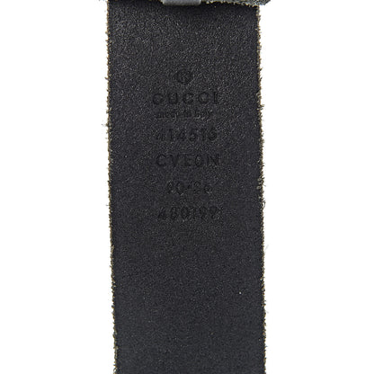 Gucci Cuoio Toscano Nickel Double G 30mm Belt 90 36 Black 6 of 7