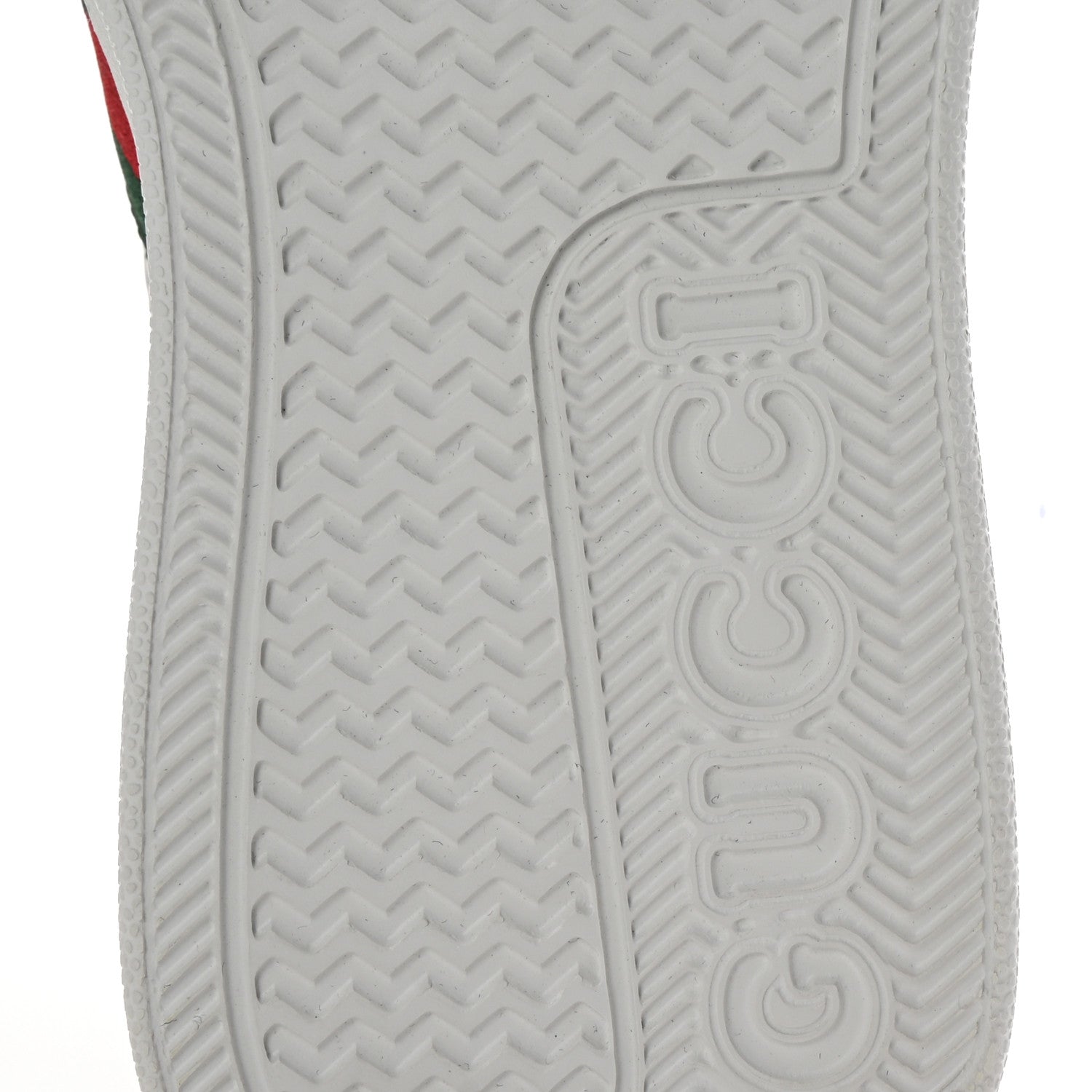 Gucci Calfskin Web Perforated Womens Platform 55mm Sneakers 38.5 White Bright Splash 7 of 10