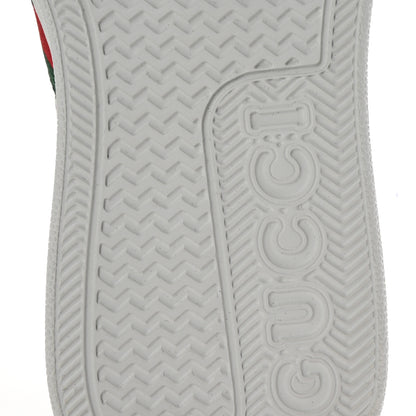 Gucci Calfskin Web Perforated Womens Platform 55mm Sneakers 38.5 White Bright Splash 7 of 10