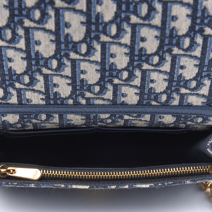 Christian Dior Oblique 30 Montaigne 2-In-1 Pouch Blue 3 of 4
