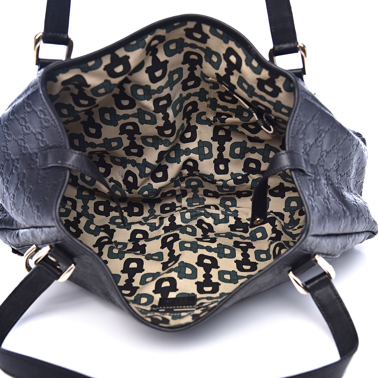 Guccissima Medium Abbey Shoulder Bag Black