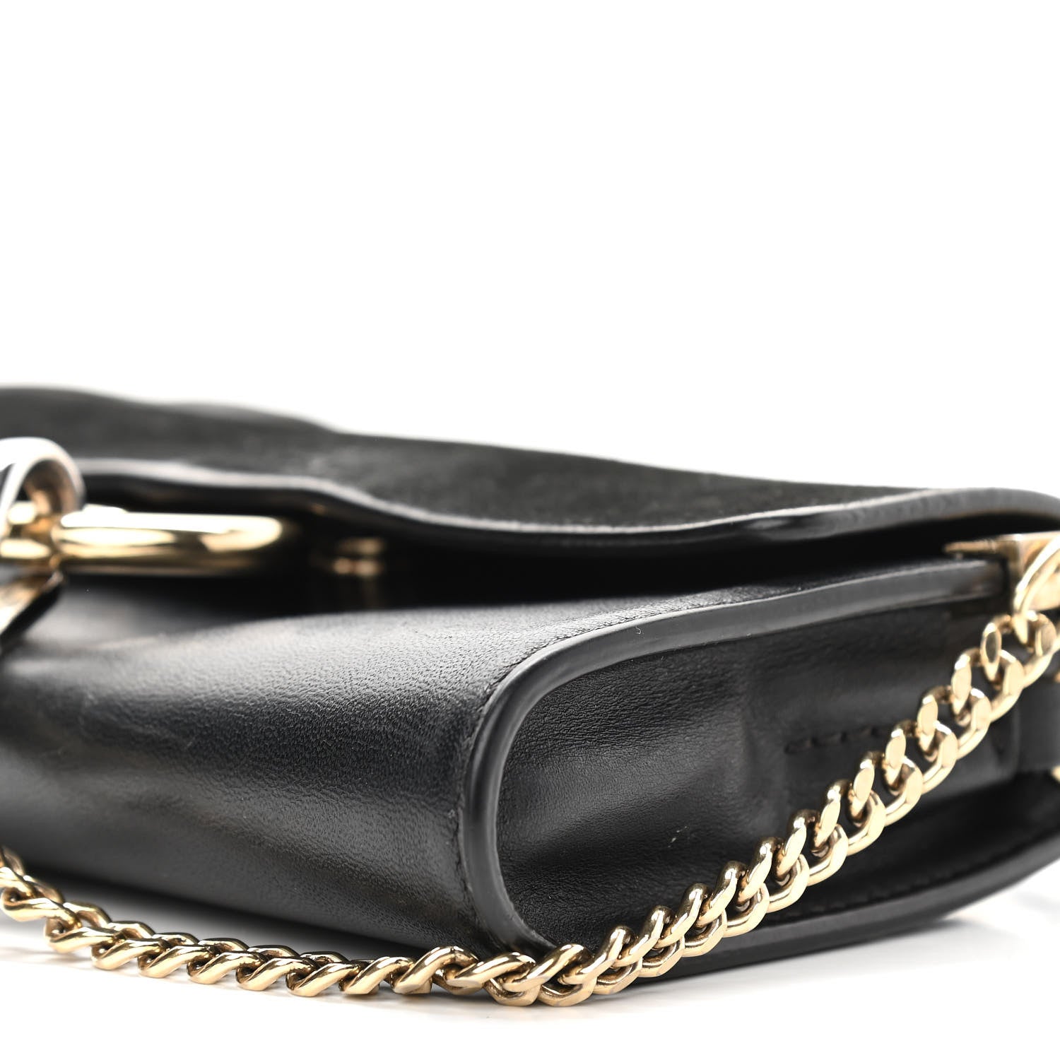 Chloe Suede Calfskin Mini Faye Shoulder Bag Black 9 of 16