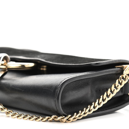 Chloe Suede Calfskin Mini Faye Shoulder Bag Black 9 of 16