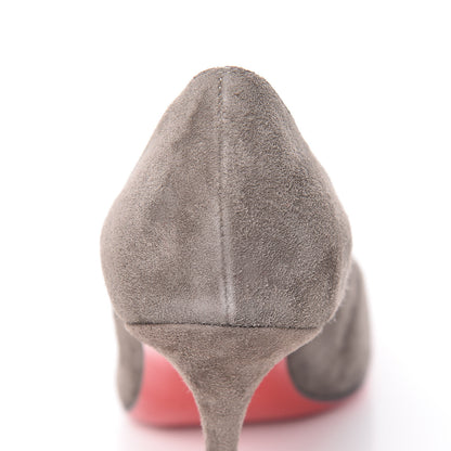 Christian Louboutin Veau Velours Decoltish 85 Pumps 35.5 Roche 10 of 14
