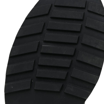 Chanel Crackled Calfskin Velvet Pearl Combat Short Boots 39 Black 6 of 19