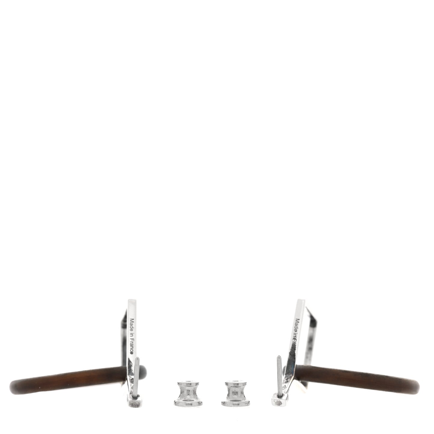 Sterling Silver Buffalo Horn Earrings