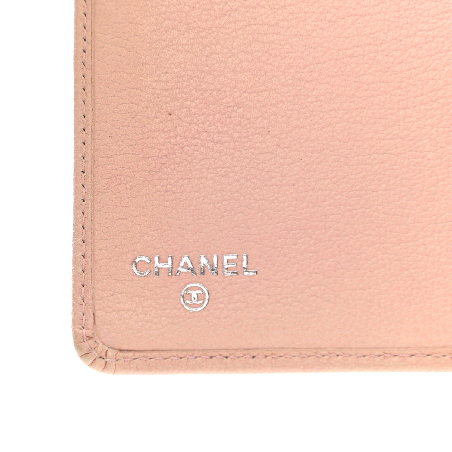 Chanel Goatskin Camellia Yen Wallet Pink 6 of 7