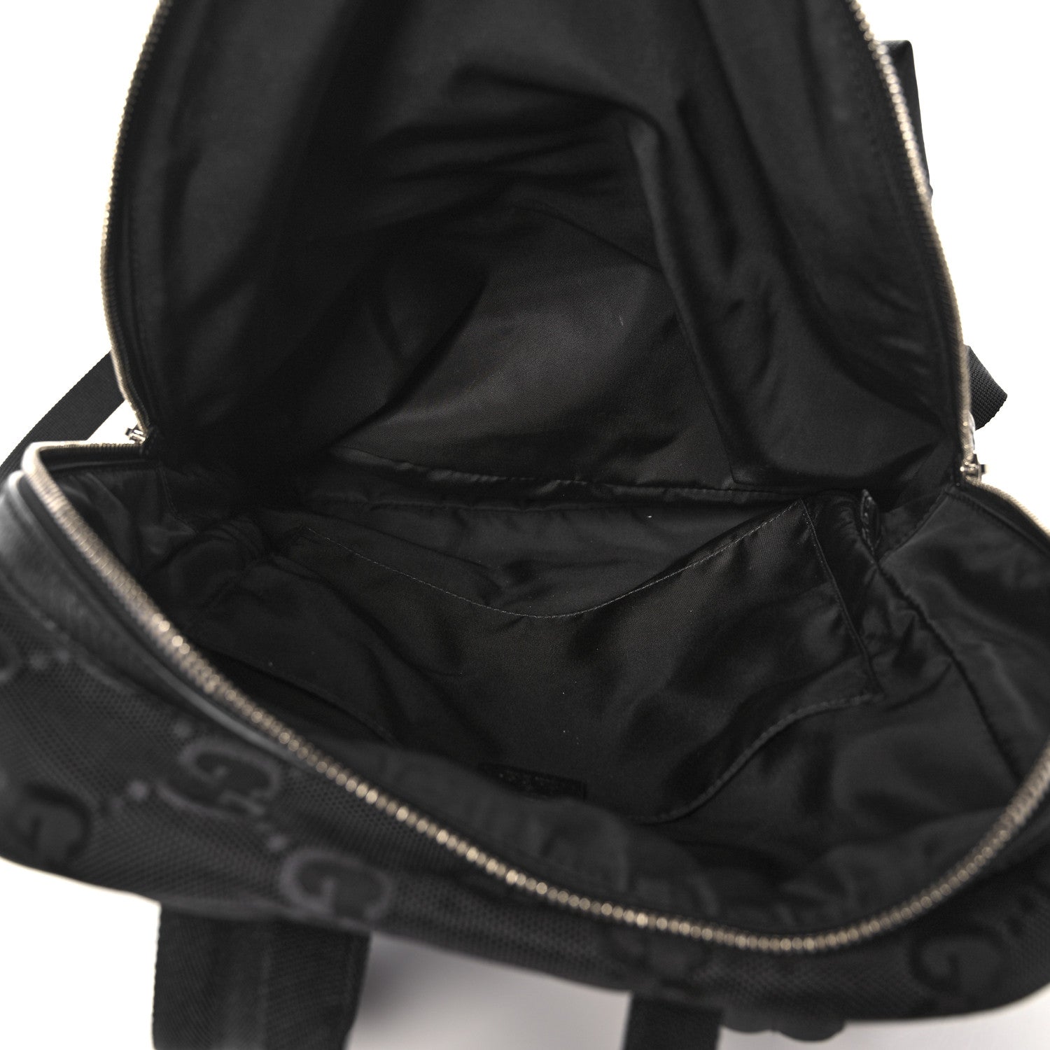 Gucci Econyl Nylon Monogram Off The Grid Backpack Black 5 of 11