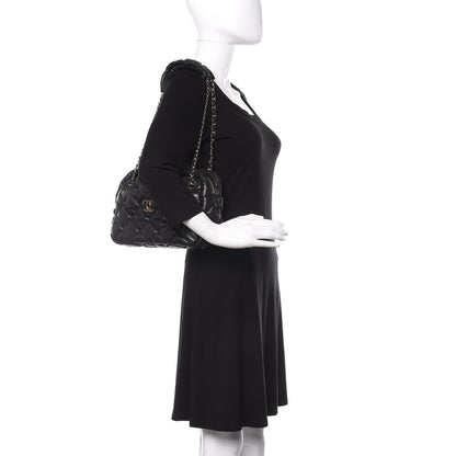 Chanel Lambskin Bubble Quilt Camera Case Black 2 of 10