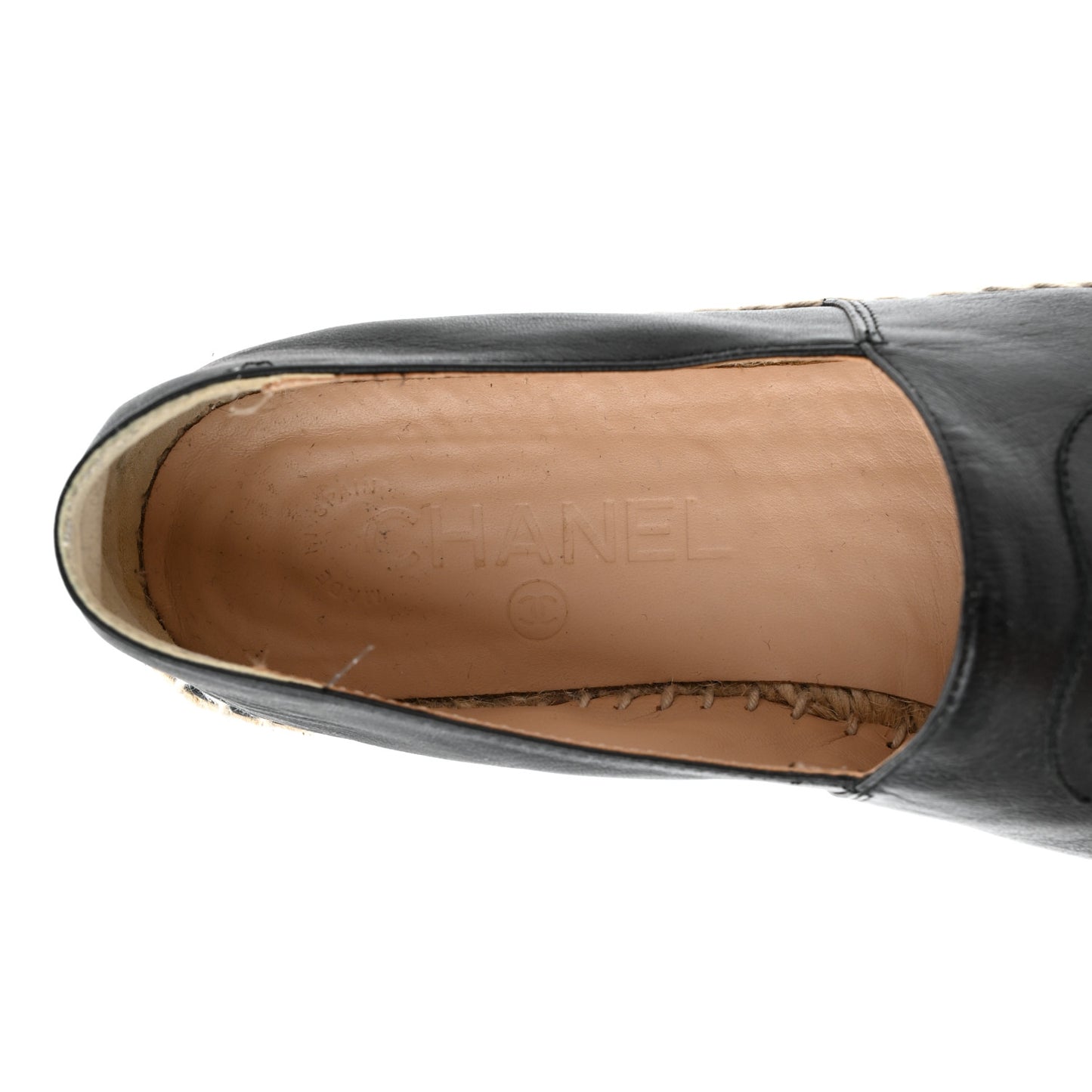 Lambskin CC Espadrilles 37 Black