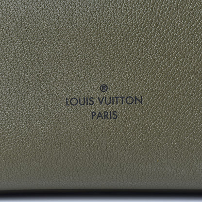 Louis Vuitton Calfskin Monogram On My Side MM Laurier Green Toffee Latte Beige 9 of 10