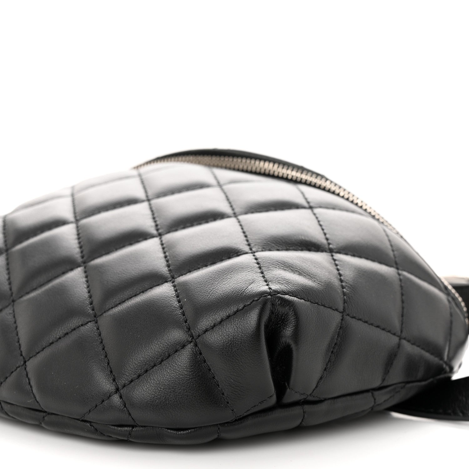 Chanel Calfskin Quilted Waist Belt Bag Black 10 of 10