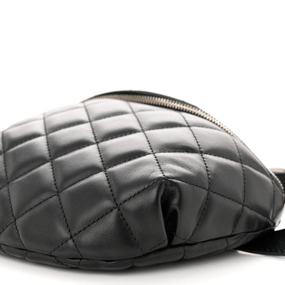 Chanel Calfskin Quilted Waist Belt Bag Black 10 of 10