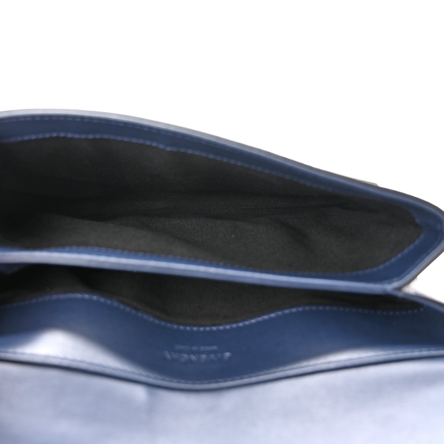 Calfskin Duetto Crossbody Bag Night Blue