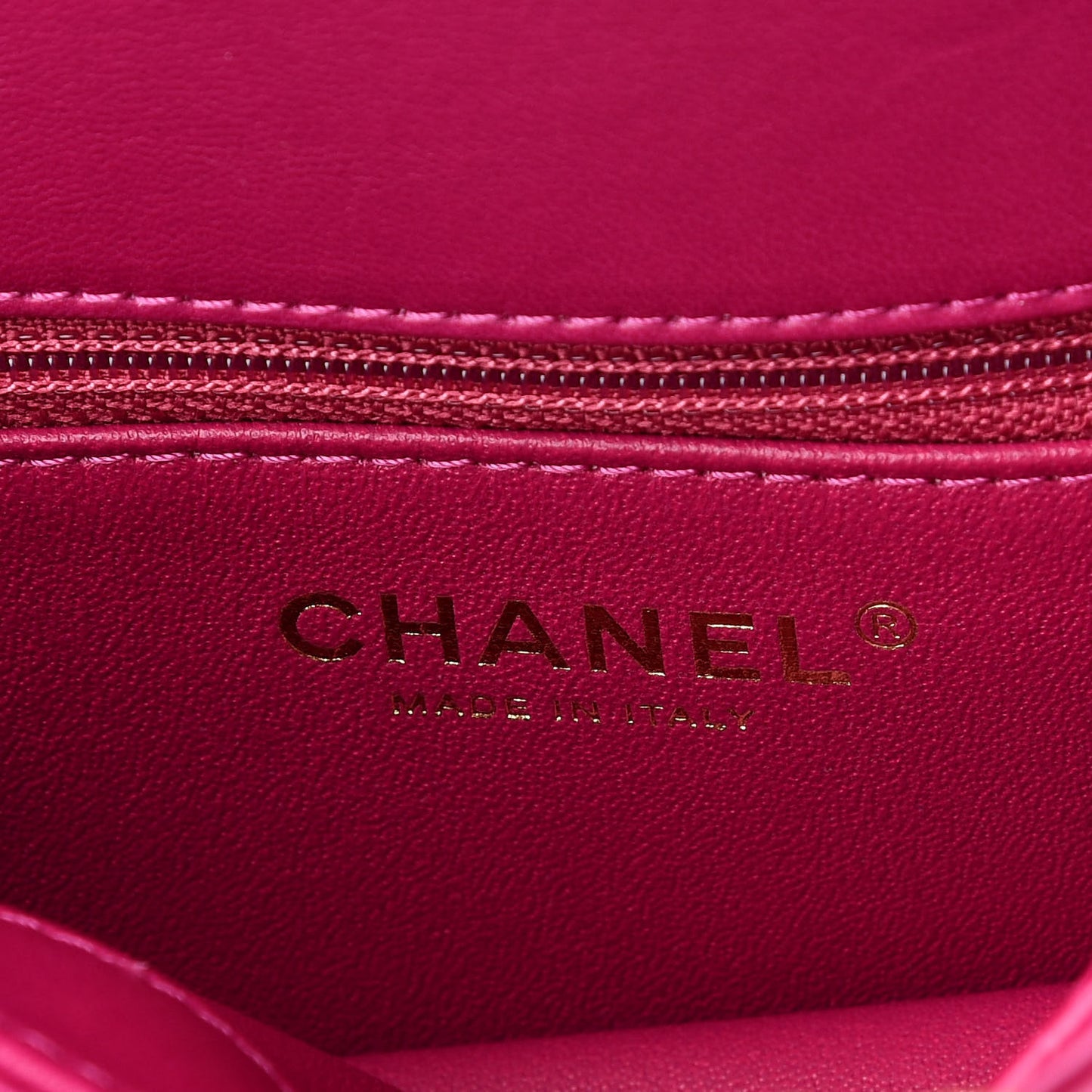 Lambskin Quilted Small Trendy CC Dual Handle Bag Dark Pink
