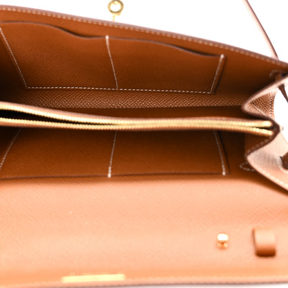 Hermes Epsom Kelly Wallet To Go Gold 5 of 11
