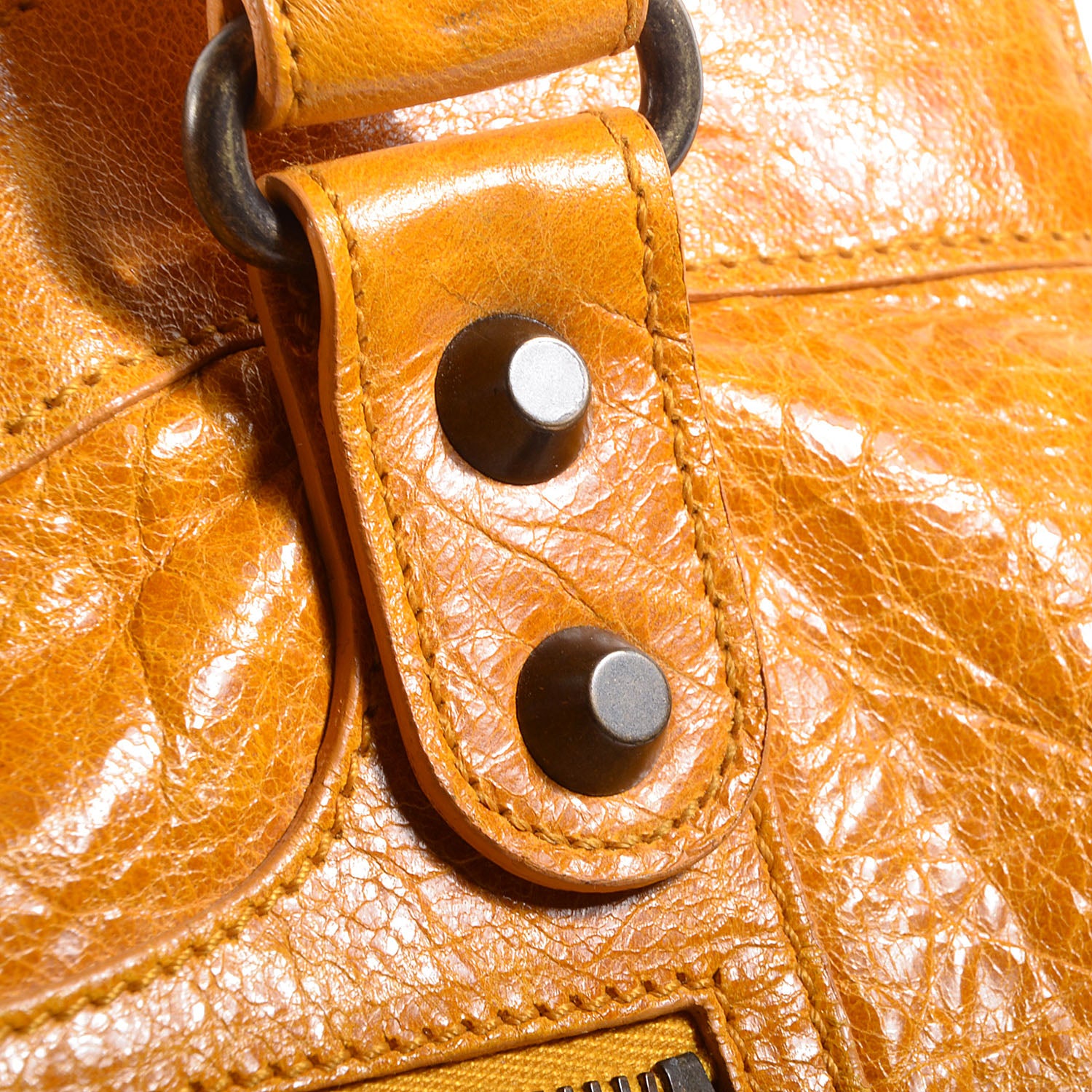 Balenciaga Chevre Classic Hardware Step Bag Marigold 7 of 14