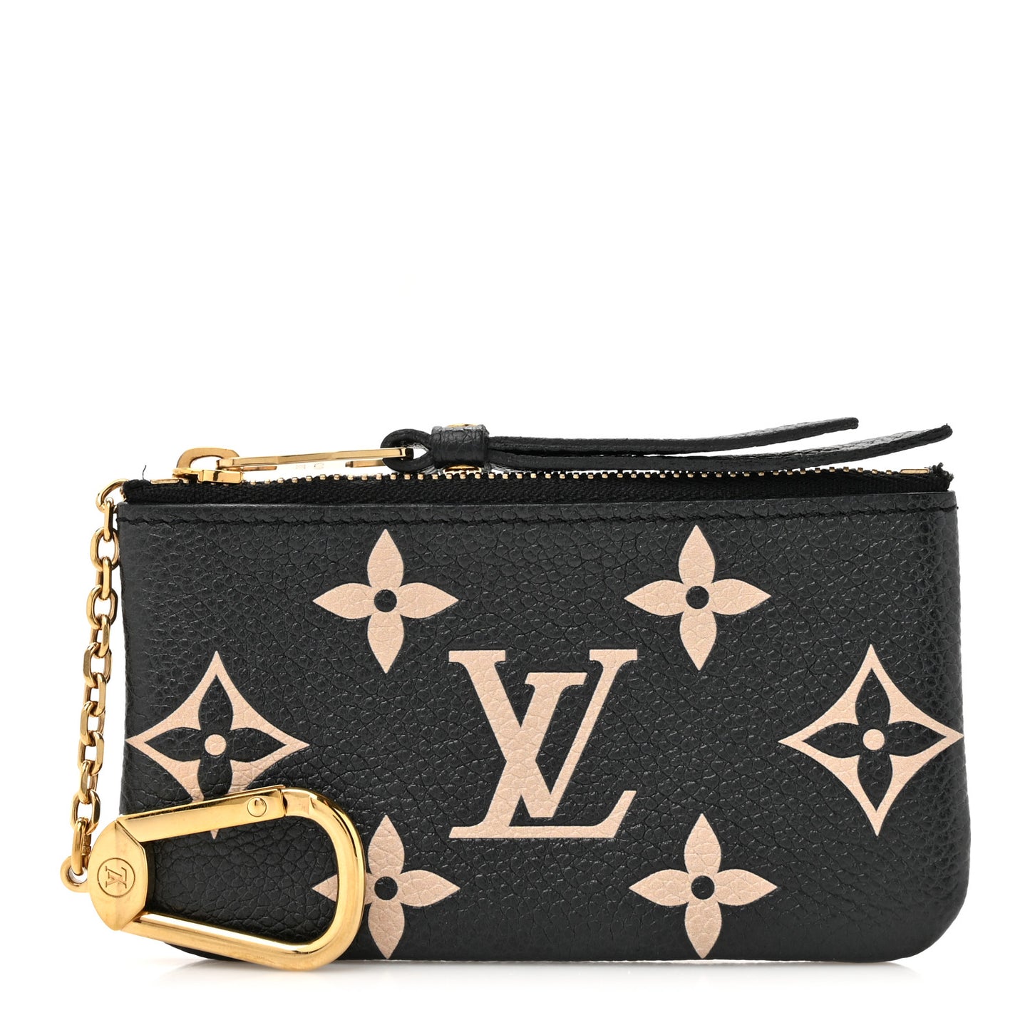 Empreinte Monogram Giant Key Pouch Black Beige