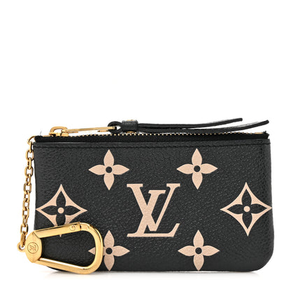 Louis Vuitton Empreinte Monogram Giant Key Pouch Black Beige 1 of 9
