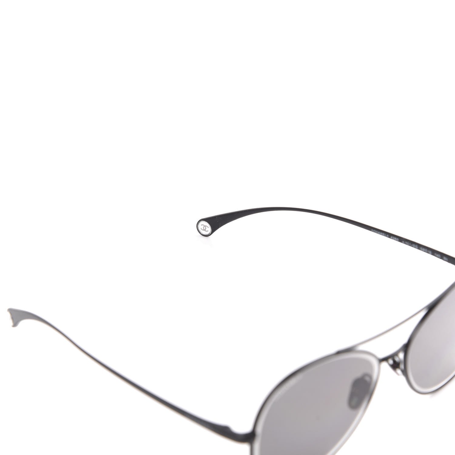 Chanel Metal Pilot Sunglasses 4260 Black 8 of 10