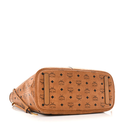 MCM Visetos Medium Project Reversible Shopper Tote Cognac 6 of 15